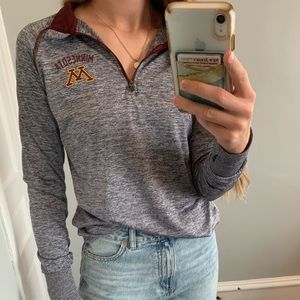 Quarter Zip Long Sleeve Minnesota Shirt